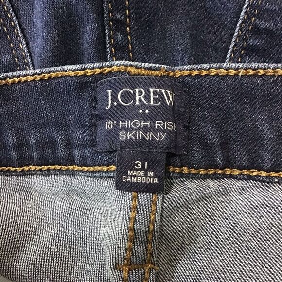 J. Crew‎ 10” High Rise Skinny Jeans Size 31 Women’s - Picture 9 of 11